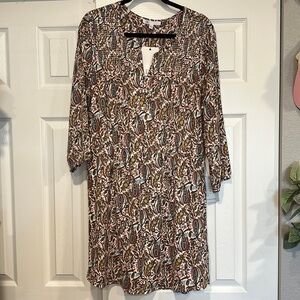 Paisley patterned dress